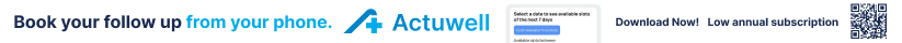 Book your follow up from your phone. Actuwell. Download Now.