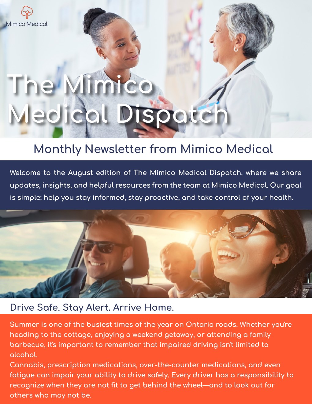 Cover of The Mimico Medical Dispatch, August 2026